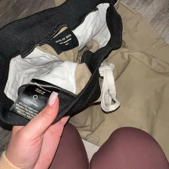 Fear of God Tan Khaki Track Pants Size XL - Picture 4 of 8